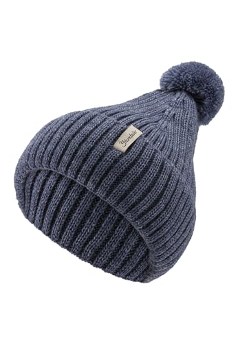 Sterntaler Bonnet tricoté mélangé sans, Bleu Moyen, 49 Mixte