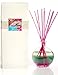 Manu Home Tropical Breeze 5 oz Reed Diffuser - Includes Two Sets of Reed Sticks (Teal/Pink) - Beautiful tri-Color Perfumed Diffuser! Makes a Great Gift!