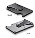 Aluminum Slim Wallet Front Pocket Wallet Minimalist Wallet RFID Blocking With Money Clip GRAY