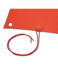 wisamic 310 x 339 yard, 120 V, 750 W calentador de hule de silicona con cinta de 3.3 yard, agujeros para tornillos para impresora 3d CR 10 cr 10s S3