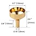 6Pcs Metal Mini-Small Funnel Set with Mini Pipette for Essential Oils,Perfumes Spray Bottle,Liquids-Avoid Spills(Gold & Silver 6Pcs-Funnel)