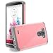 LG G3 Case, RANZ Grey with Pink Hard Impact Dual Layer Shockproof Bumper Case For LG G3 VS985 D850 D830 D851