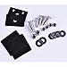 omotor Pair for Jeep Wrangler JK 2 Doors / 4 Doors(2007-2018) Hood Catch Latch Set Kit Hood Locking Black Aluminum Umlimted