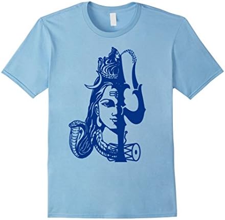 Men's Lord Shiva In Holy Contemplation TShirt. 2XL Baby Blue