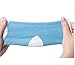 Makhry 2 Pairs Moisturizing Silicone Gel Heel Socks for Dry Hard Cracked Skin Open Toe Comfy Recovery Socks Day Night Care(Blue)