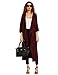 Verdusa Women's Long Sleeve Wrap Trench Coat Belted Lightweight Duster Coat