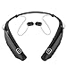 LG Electronics Tone Pro HBS-770 Stereo Bluetooth Headphones Black (Renewed)
