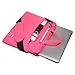 Qishare 13.3 14 inch Laptop Case Laptop Shoulder Bag, Multi-Functional Notebook Sleeve Carrying Case with Strap for Samsung Acer Asus Lenovo Yoga MacBook pro 13 Ultrabook Chromebook(Pink)