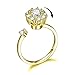 Bling Toman Women's Band Ring Spin Ring Adjustable Anxiety Ring for Men, Discreet Fidget Ring Relieving Boredom