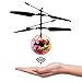Flying Ball, Crystal Flashing Hand-Controlled Infrared Induction Flying Toys with LED Light (Black)