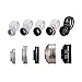 MOMAX 5 in 1 Phone Camera Lens Kit, Universal Clip-On Cell Phone Lens Kit Including 180 Degree Fisheye+120 Degree Wide Angle+15x Macro+CPL Filter+2.5X Telephoto Lens for Most Phone (5 in 1 Assorted)