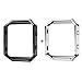 2PCS Fitbit Blaze Frame, Sailfar Stainless Steel Replacement Protection Metal Frame/Housing/Shell/Holder/Bezel for Fitbit Blaze Smart Watch (Silver + Black)