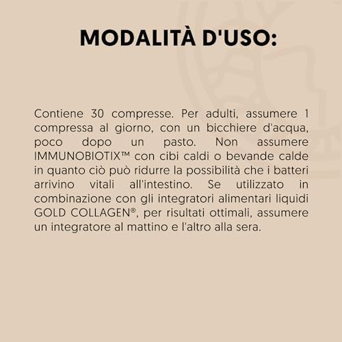 Immunobiotix - Integratore Difese Immunitarie Supporta Energia e Funzione Digestiva con Vitamina D e C, Spirulina, Acido Folico e Zinco, Integratori Stanchezza e Intestino, 30 Compresse