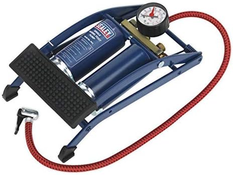 Sealey FP2 Foot Pump Twin Barrel 
