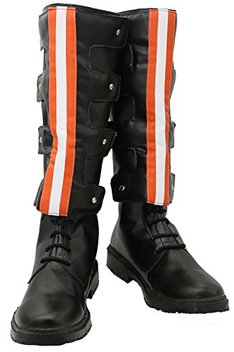 Ghost Boots Busters Black PU Adult Zipper Covers Cosplay Costume Shoes Custom