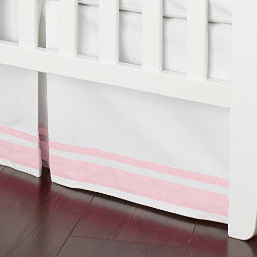 Just Born Crib Skirt Pink White Desertcart Seychelles