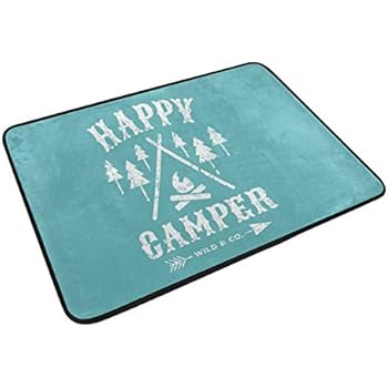 funny camping door mats