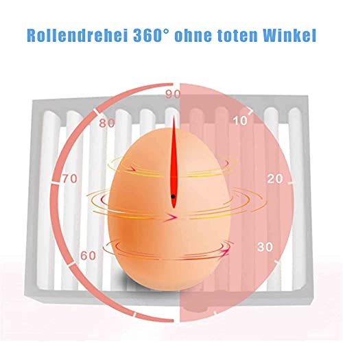 Inkubator Vollautomatisch Brutmaschine 16 Eier, Mit LED Temperaturanzeige Und Automatischer Eierbrutkasten, Für Hühner… – Bild 4