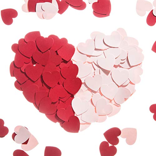 image for MOWO Heart Paper Confetti for Table Wedding Birthday Party Decoration,