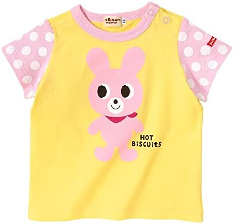 Amazon Co Jp ミキハウス ホットビスケッツ Mikihouse Hot Biscuits 全身キャラクター半袖tシャツ 1cm 黄 04 服 ファッション小物