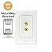 Mediabridge™ Speaker Wall Plate w/Binding Posts (1 Pair) - Includes Metal Mounting Bracket (1-Gang) - Binding Post 2-Piece Inset Wall Plate for 1 Speaker (Part# WP1-BPX1)