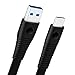 USB C Cable Type C to USB3.0 Flat Fast Charging Cable, mobfun Magnet design adsorption functional USB C Cable, Easy to Carry and Find (Black-2Pack 1ft 3.3ft)