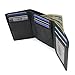 RFID Wallet Leather Trifold Western - Industry Best Shielding - Top Quality Leather (Black)