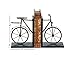 Bellaa 20850 Bicycle Bookends Pair Cycling Metal 8 inch