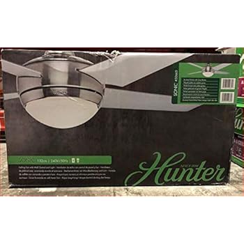 Hunter Sonic Ceiling Fan With Integrated Light 220v Not For Usa
