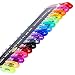 Glitter Gel Pens by Color Technik, Set of 16 Mini Glitter and Neon Glitter Pens, Best Assorted Colors, No Duplicates, 40% More Ink, Handy Travel Pack, Enhance Your Coloring Experience Now