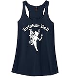 Comical Shirt Ladies Drinker Bell Cute Funny Party Alcohol Lover Racerback