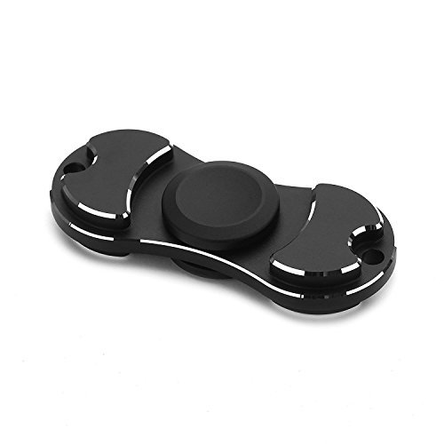 Vtrice EDC Fidget Spinner High Speed Stainless Steel Bearing ADHD Focus Anxiety Relief Toys,Black