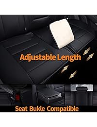 Cojín de coche COLOGO, juego completo, piel sintética, fundas de asiento personalizadas para conducción, asientos delanteros y banco dividido, impermeable y se adapta a todas las estaciones, ajuste universal para 5 asientos de vehículos, coches, camiones,