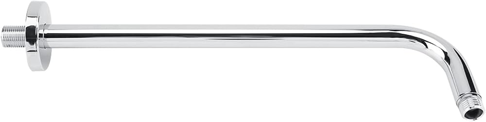 Garosa Stainless Steel Shower Arm 43cm Chrome Plated G1/2 Extension Pipe
