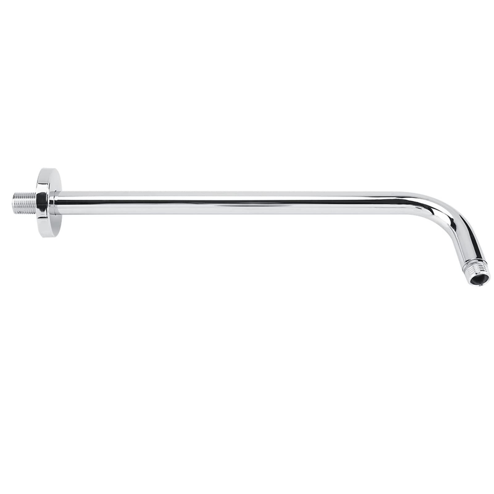 Shower Arm Wall Mounted, Stainless Steel, Chrome Plated, 43cm Long Extension Pipe for Bathroom Ceiling Shower Head