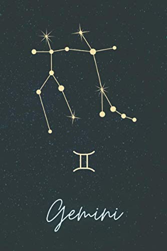 Gemini Notebook: Lined Journal Notebook, 120 Pages, 6"x9", Zodiac Journal Notebook, Lined Journal Zodiac, Gemini Journal, Notebook for girls