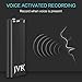 Mini USB Voice Recorder, Digital Audio Voice Activated Recorder Dictaphone with MP3, 8GB Memory - JVR M10B