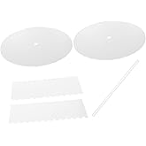 PRETYZOOM 1 Set Cake Pan Bakery Tools Baking Tools Cake Tray Cake Dish Acrylic Cake Board Cake Shaping Tool Clear Cake Discs
