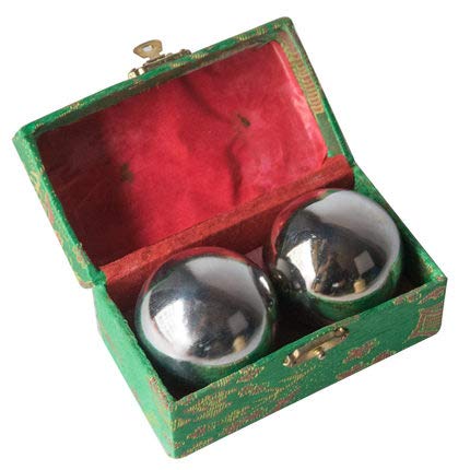 Kunse Silver Chinese Healthy Exercise Stress Massage Metal Balls With Box Baoding Buy Online In Andorra At Andorra Desertcart Com Productid 75751771