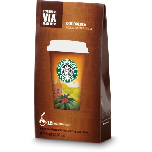 Starbucks Coffee Via Ready Brew Instant Colombian Coffee 24 Sachets