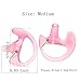 Lsgoodcare 10 Pairs Replacement Radio Earmold Earbud Left and Right Ear Pink Medium Compatible with Motorola Kenwood Acoustic Coil Tube Earpiece- Open Ear Insert Walkie Talkie Earmould Soft Silicone