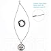 FEIDISI Tree of Life Pendant Necklace 27 inches Dainty 7 Chakra Long Necklaces