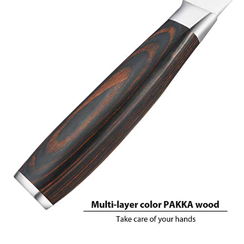 3 Homgeek+2+Piece+Santoku+Stainless+Ergonomic
