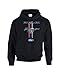 Ford Mustang Hooded Sweatshirt Mustang Pony Design-Black-Medium