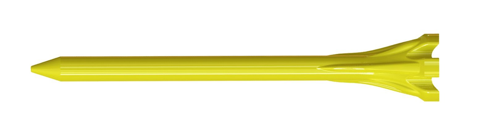 Champ Golf Fly Tee 30 Pack - Yellow, 70mm