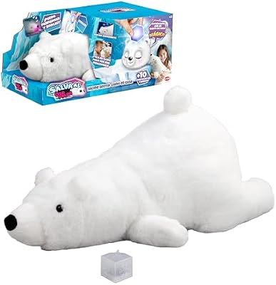 Sauvez l'ours Polaire, Animal de Compagnie interactif en Peluche, Son Nez Change de Couleur, Sauvez-Le avec Le Cube de Glace + 3 Ans (62008636)