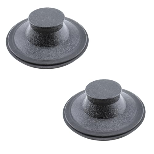 Maxmoral 2PCS Black Kitchen Drain and Garbage Disposal Plugs Compatible with Standard 3-1/2 Inch Drainpipe