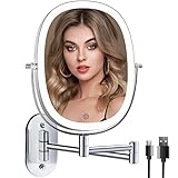 FUNTOUCH Rechargeable Lighted Wall Mounted Makeup