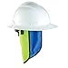 Ergodyne Chill-Its 6670CT Evaporative Cooling Hard Hat Neck Shade,Lime