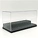 Acrylic Display Case/Box 2 Steps Perspex Dust Proof Show Any Minifugures and Vinylmation (Grey)